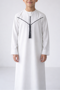 Boys Embroidery White Thobe