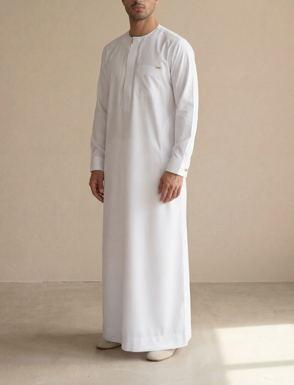 Men's premium White Thobe