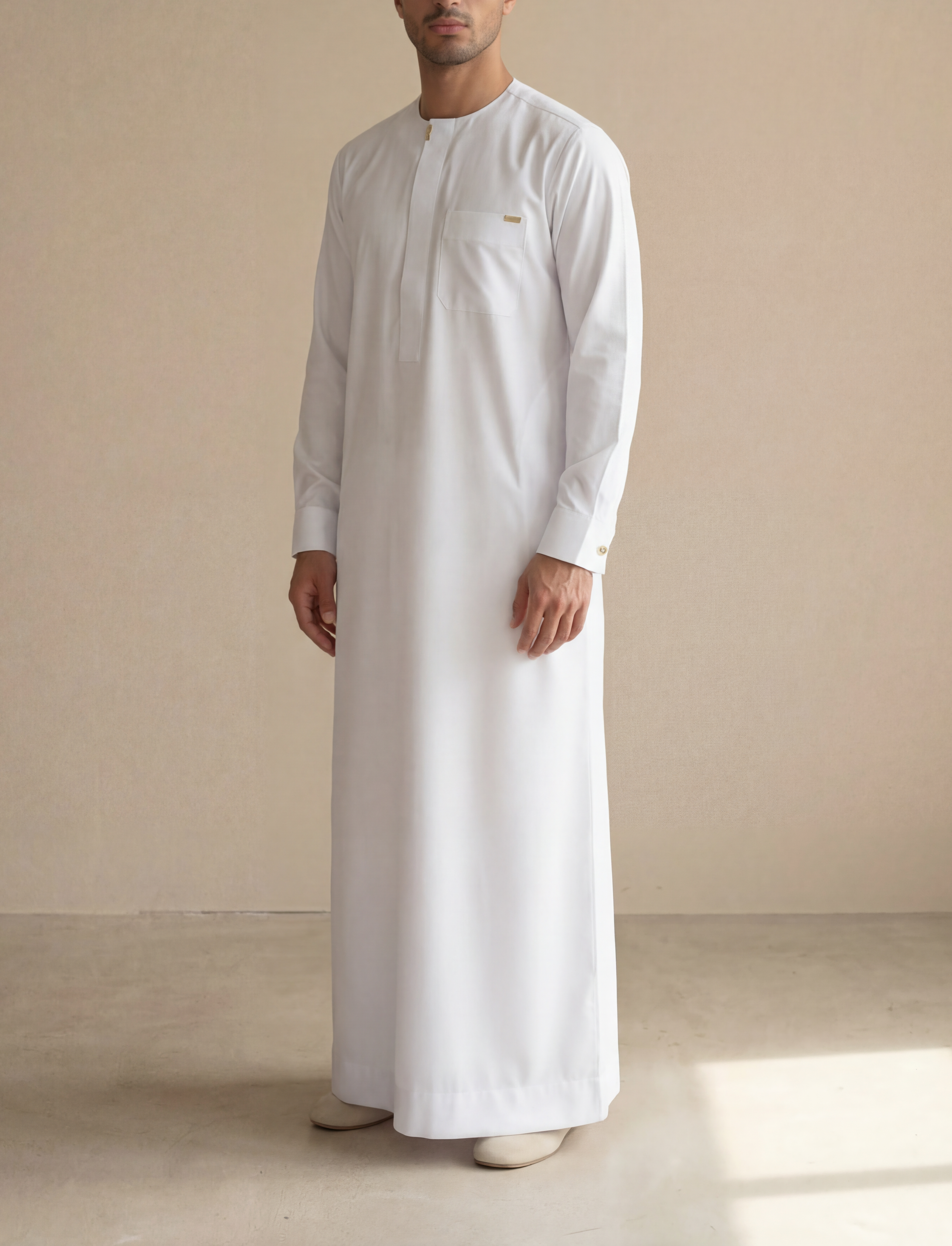 Men's premium White Thobe